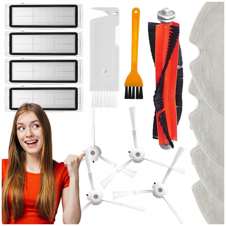 SZCZOTKI WAŁEK FILTRY PADY MOPY do XIAOMI MI ROBOROCK S50 S5 S6 MAX