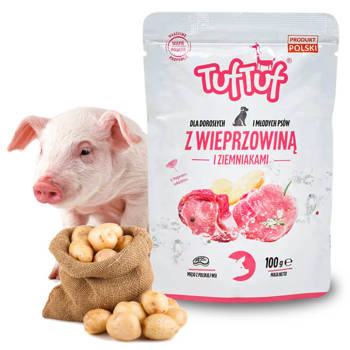 Mokra karma dla psa, saszetki 20 szt. x 500g, zestaw Tuf Tuf mix smaków