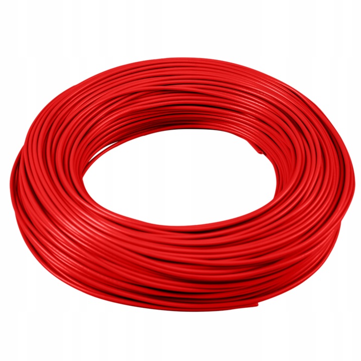 PRZEWÓD LINKA KABEL H07V-K LGY 1x50 50mm2 CZERWONY 750V MIEDŹ 1m