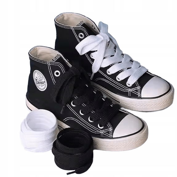 Białe Sznurówki sznurowadła do Adidas Campus 00s 150 cm szerokie grube