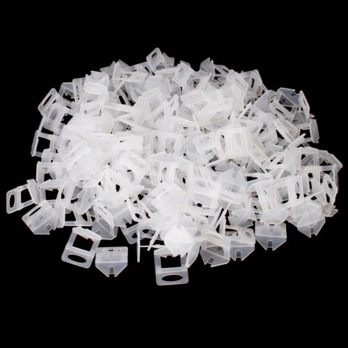 MOCNY ZESTAW SYSTEM POZIOMOWANIA PŁYTEK KLIPSY KLINY SZCZYPCE 2mm