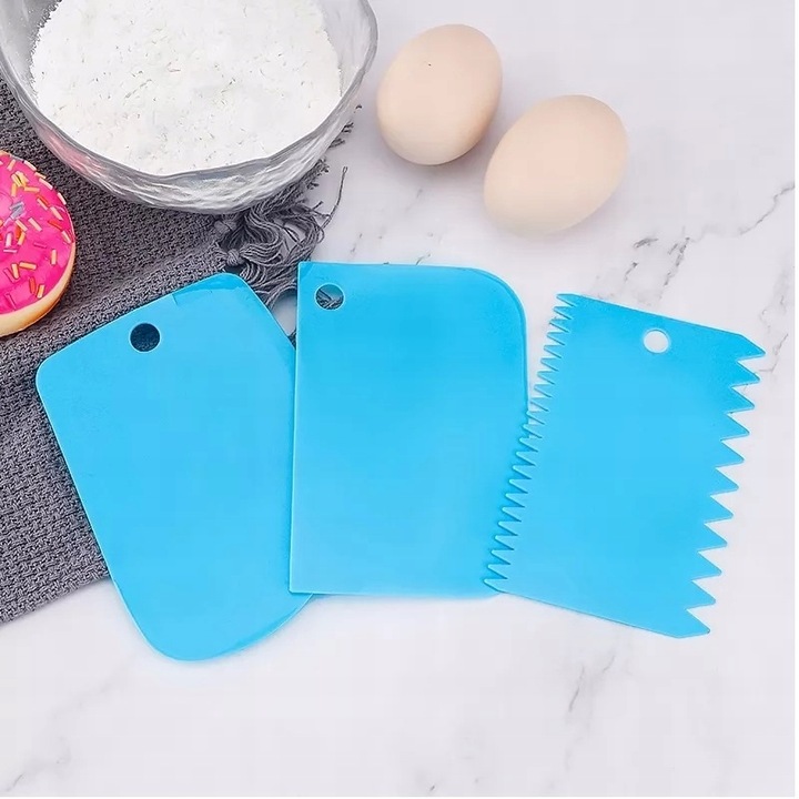 Rant Do Tortu Regulowany Śr 16-30CM Tortownica Wysoki 15 cm + 3 Łopatki OLK