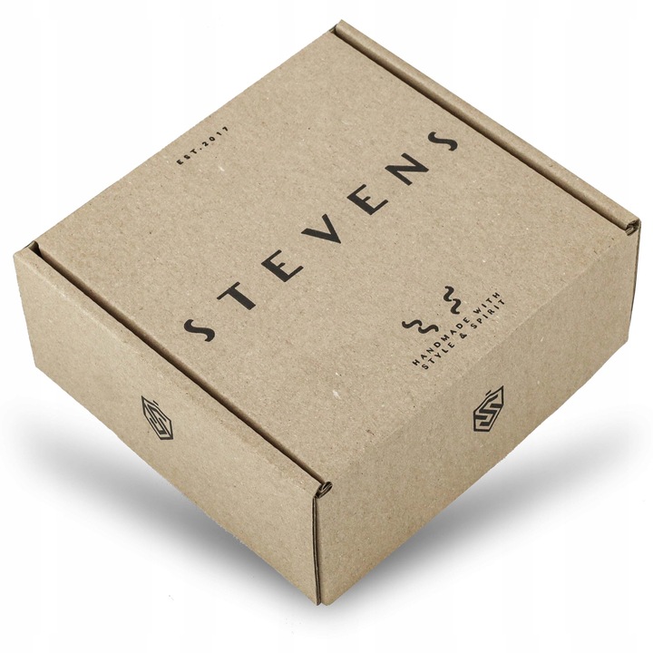 Pasek Męski Skórzany STEVENS Czarny 3cm Wąski Spodni Garnituru Jeans