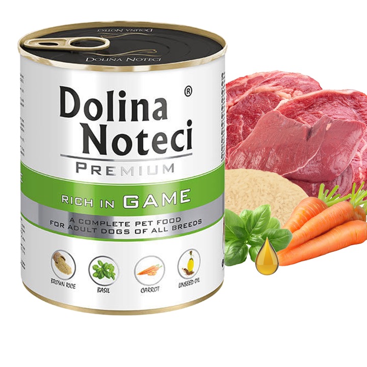 DOLINA NOTECI Premium Karma mokra dla psa MIX Smaków 8 x 800g