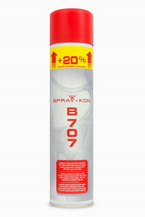 Spray-Kon B707 600ML KLEJ KONTAKTOWY W SPRAYU IN01