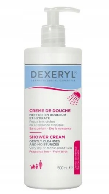 Dexeryl shower krem myjący pod prysznic 500 ml atopia skóra atopowa