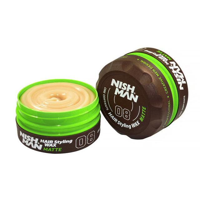 Pomada do Włosów Matowa MOCNA Pasta NISHMAN Styling Matte Wax 08 Wosk 150ml