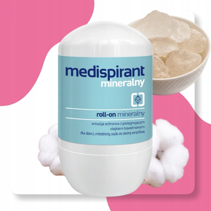 MEDISPIRANT Mineralny roll-on 40 ml Emulsja ochronna Antyperspirant w