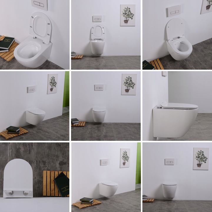 ZESTAW PODTYNKOWY 7W1 STELAŻ TECE + MUSZLA WC TORNADO SLIM +PRZYCISK