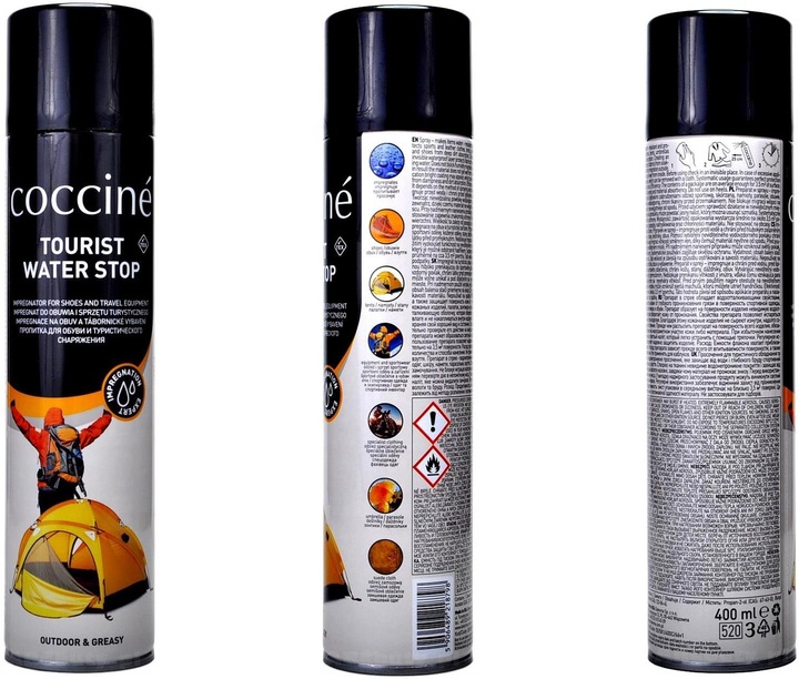 Duży UNIWERSALNY Wodoodporny spray IMPREGNAT DO ODZIEŻY BUTÓW Skóry