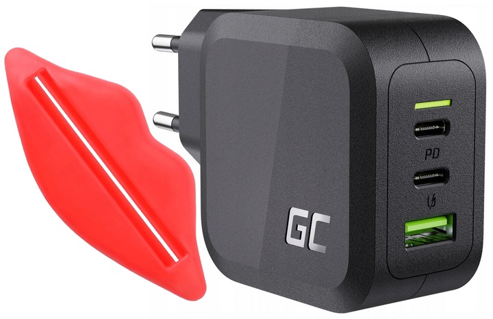 ŁADOWARKA GC POWERGAN 65W 2x USB-C PD USB-A QC 3.0 + WYCISKACZ DO PASTY