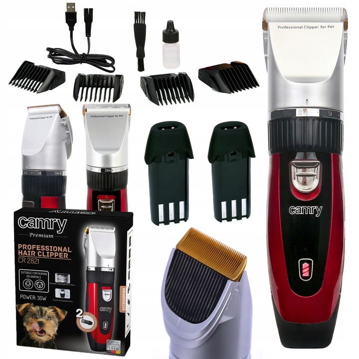 MASZYNKA DO STRZYŻENIA PSÓW PSA KOTA CAMRY CR 2821