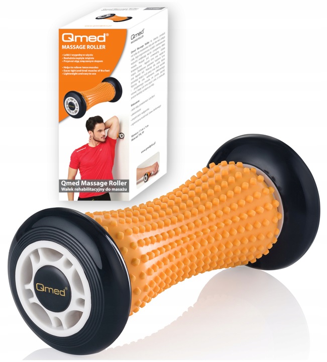 Przyrząd do masażu stóp masażer wałek z kolcami Rolka do masowania stóp