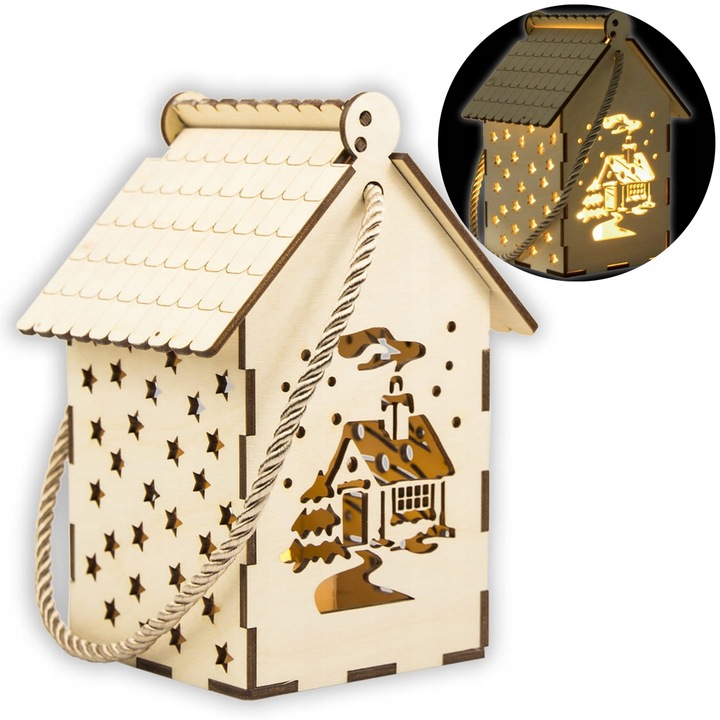 Lampion Adwentowy Lampka LED Roraty Latarnia