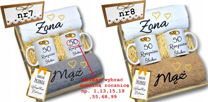 Prezent na rocznicę ślubu Jubileusz 20 30 40 50