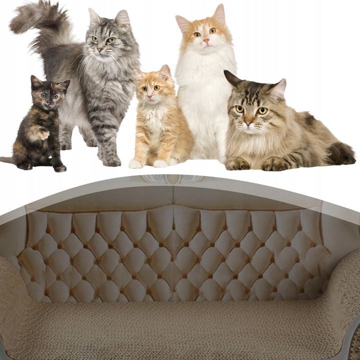 Drapak Tekturowy Dla Kota SOFA Legowisko Karton Kanapa Leżak 52cm