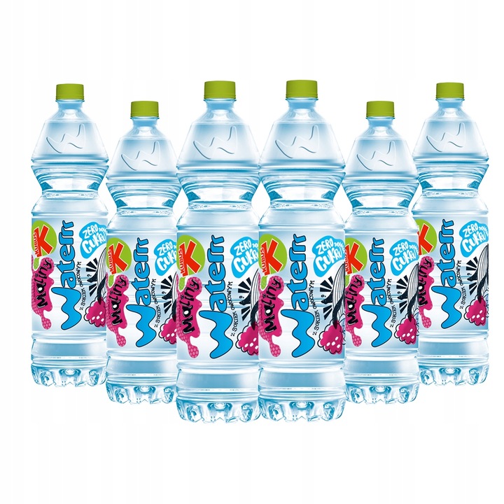 Kubuś Water Napój o smaku maliny 1,5 l x 6 sztuk