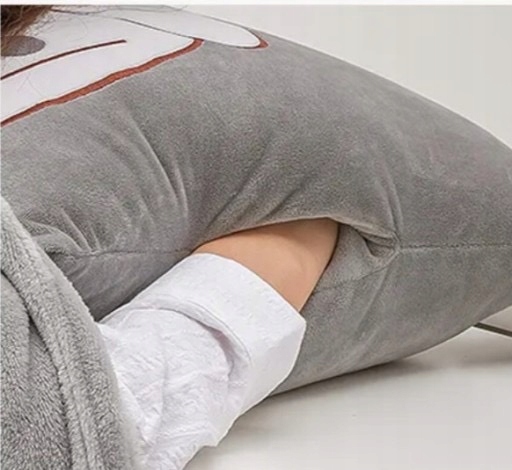 MASKOTKA PODUSZKA KOC OGRZEWACZ DO RĄK KOT PODUSZKA Z KOCEM 4w1