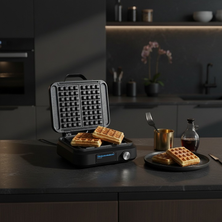 Gofrownica 2 GOFRY DUŻE CHRUPIĄCE MOCNA SZYBKA regulacja czasu