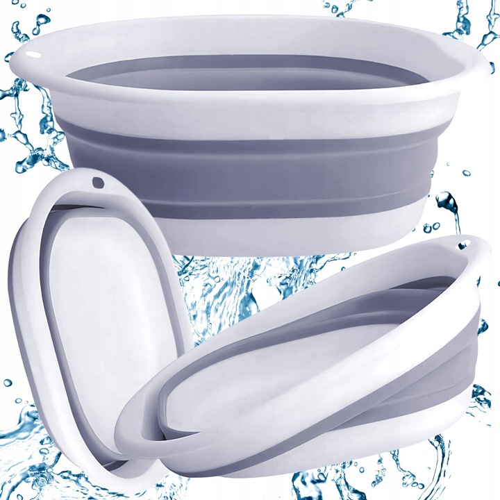 MISKA SKŁADANA SILIKONOWA UNIWERSALNA POJEMNIK TURYSTYCZNY DUŻA MISA 10 L