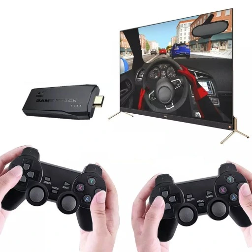 KONSOLA RETRO GRA TELEWIZYJNA BEZPRZEWODOWE 2 PADY 10000 GIER EMULATOR