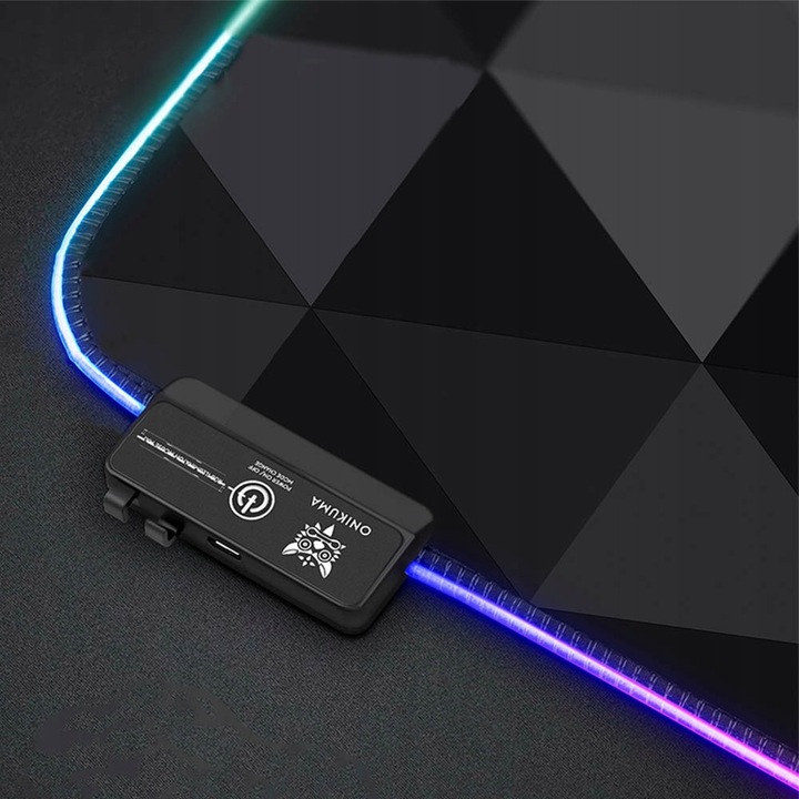 ONIKUMA MP006 GAMINGOWA PODKŁADKA POD MYSZ MYSZKĘ PODŚWIETLANA RGB 80x30 CM