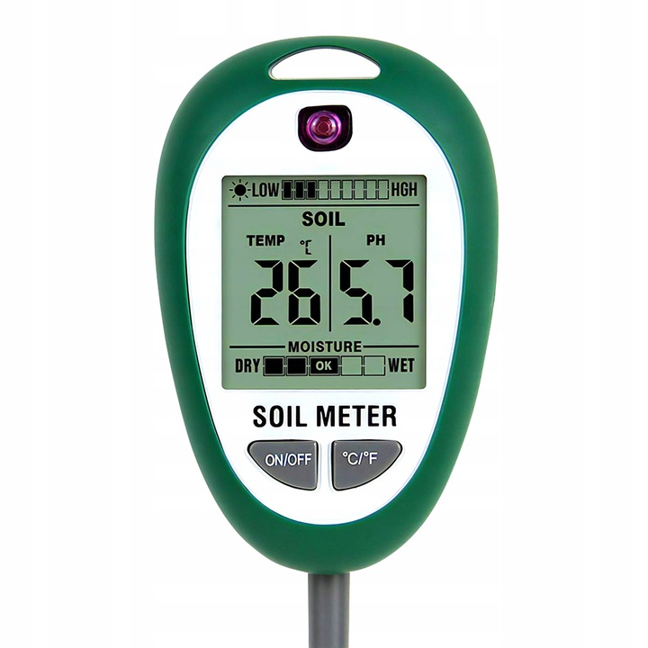 KWASOMIERZ GLEBY Tester podłoża Ph ziemi 4w1 MIERNIK GLEBOWY