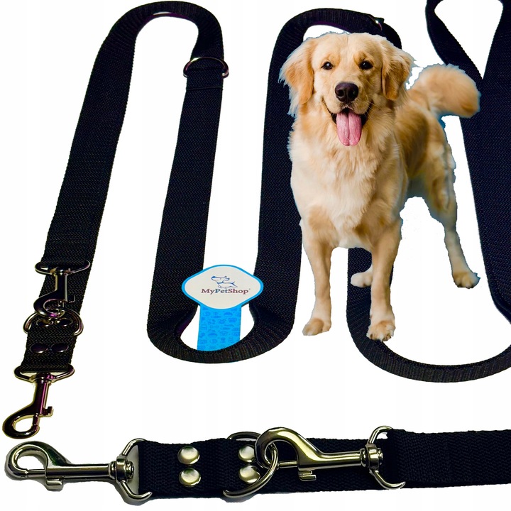 Smycz Treningowa Przepinana na 5 różnych długości. B. Mocna Szer.25 mm - 5m