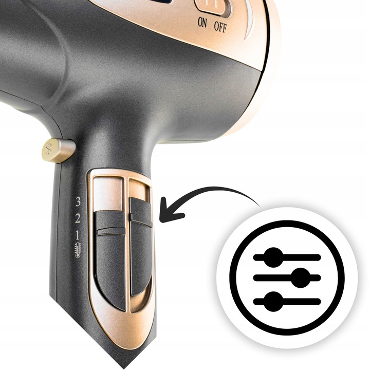 SUSZARKA DO WŁOSÓW Z DYFUZOREM JONIZACJĄ WIELOFUNKCYJNA ZIMNY NAWIEW