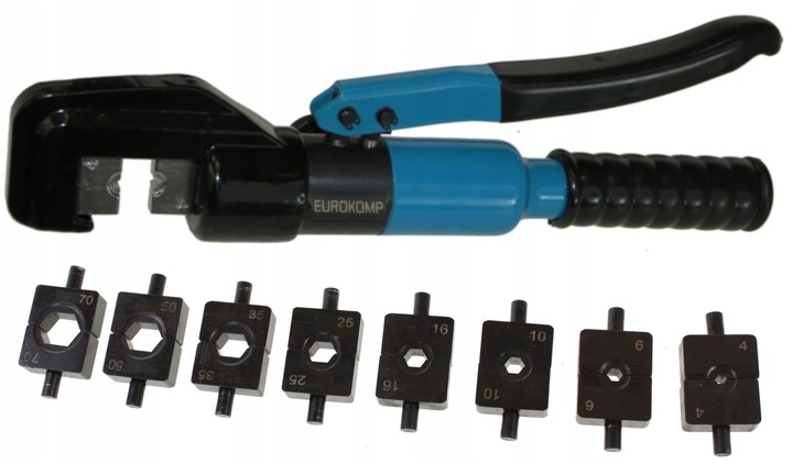 ZACISKARKA HYDRAULICZNA PRASKA DO KABLI PRZEWODÓW MATRYCE 4-70 MM