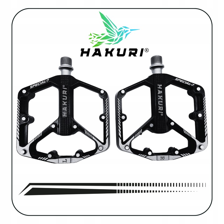 Pedały PLATFORMOWE ALUMINIOWE 3 ŁOŻYSKA Maszynowe Lekkie DH ENDURO MTB