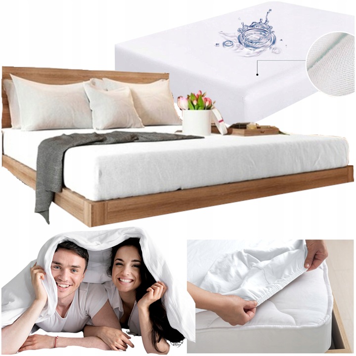 PRZEŚCIERADŁO Z GUMKĄ 160x200 WODOODPORNE PREMIUM GRUBE JAKOŚĆ RÓŻNE