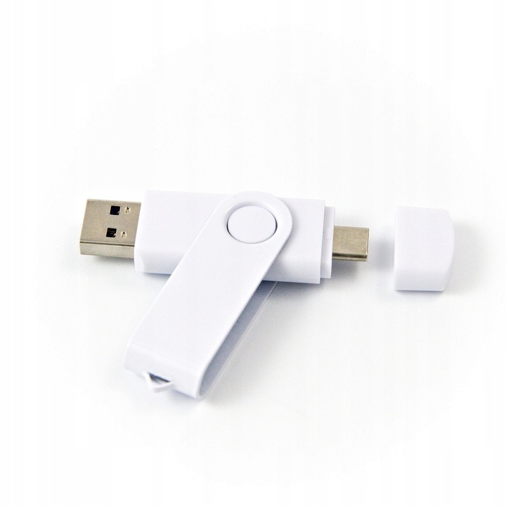 Pendrive prezent 64 GB 3.0 USB-C TYP C BIAŁY BEZ GRAWERA