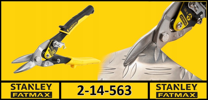 STANLEY FATMAX NOŻYCE DO BLACHY PROSTE 2-14-563