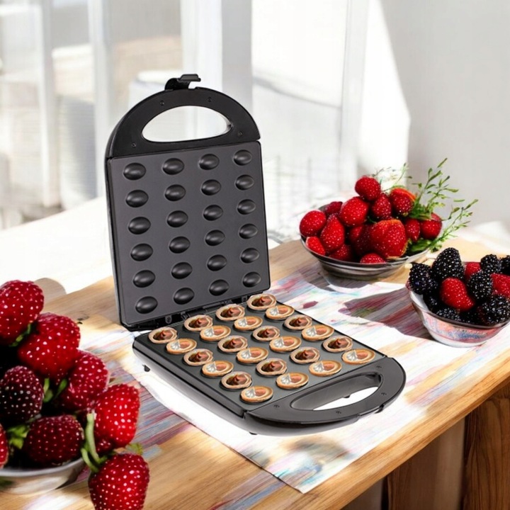 OPIEKACZ DO ORZESZKÓW CIASTEK XXL FORMA NA 24 SZT 1600W POWŁOKA