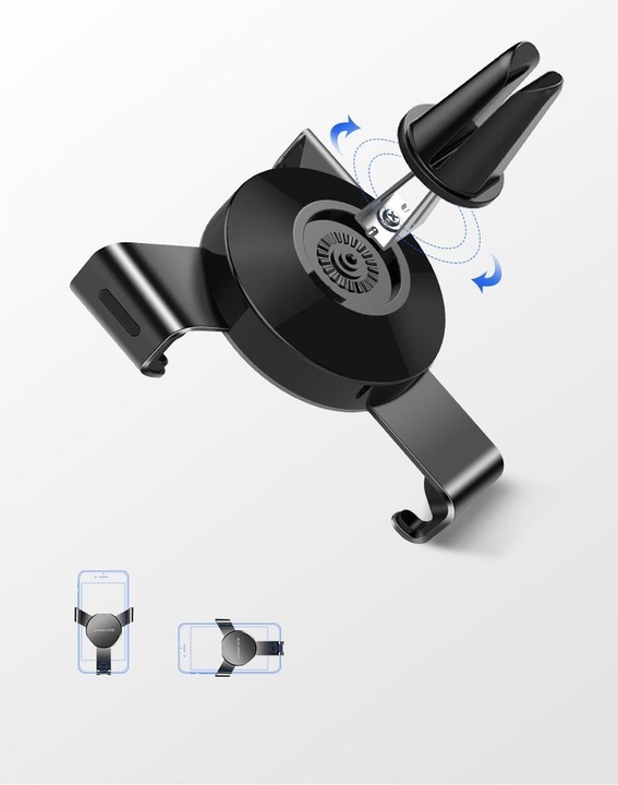 Ugreen samochodowy uchwyt na nawiew kratkę srebrny