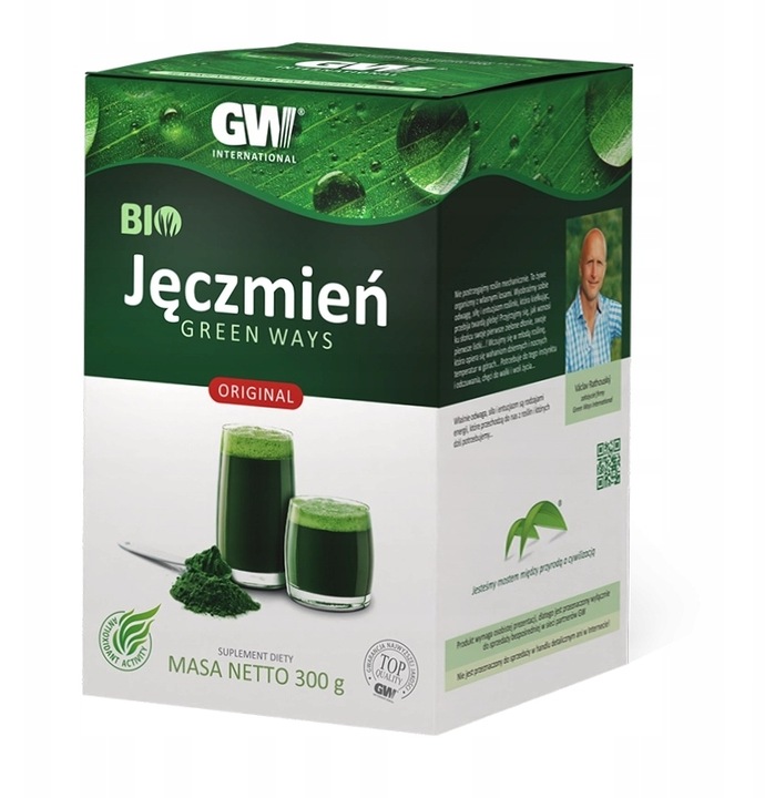 Green Ways BIO CHLORELLA 350g + JĘCZMIEŃ 300g Pyrenoidosa