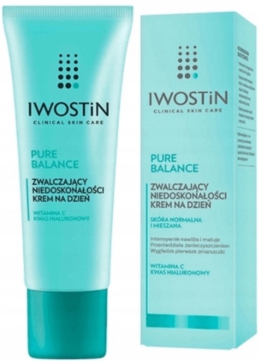 Iwostin Pure Balanc na dzień Krem przeciw niedoskonałościom do twarzy 50 ml