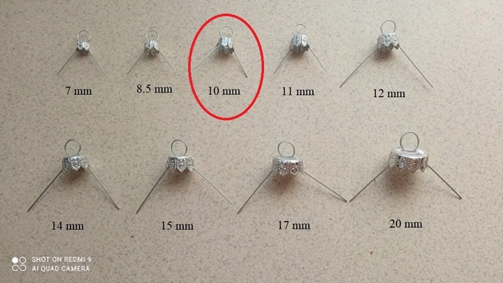 ZAWIESZKI DO BOMBEK I KUL HACZYKI 100 szt 10 mm