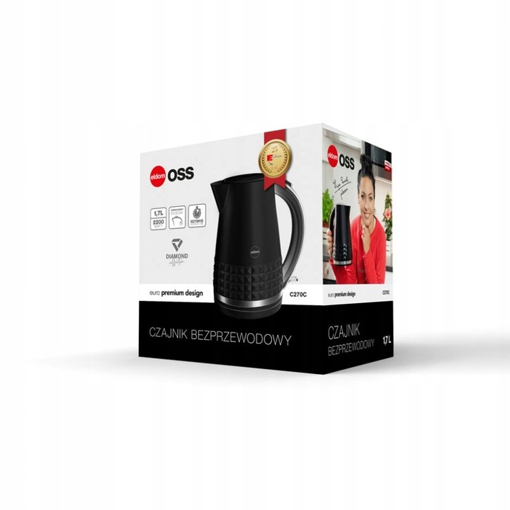 Czajnik elektryczny bezprzewodowy ELDOM C270 1,7L