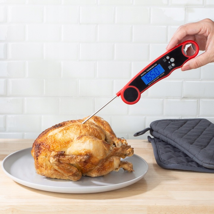 TERMOMETR KUCHENNY -50-300°C BEZPRZEWODOWY CYFROWY LCD SONDA DO MIĘS STEKÓW