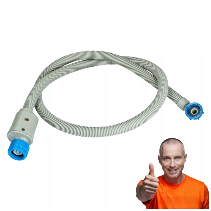 Waz Zasilający Dopływowy z Zaworem Aquastop do Pralki / Zmywarki 1,5 m