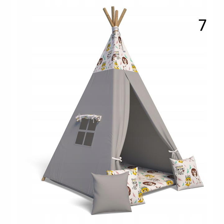 Namiot TiPi Wigwam + 3 szt poduszka + mata