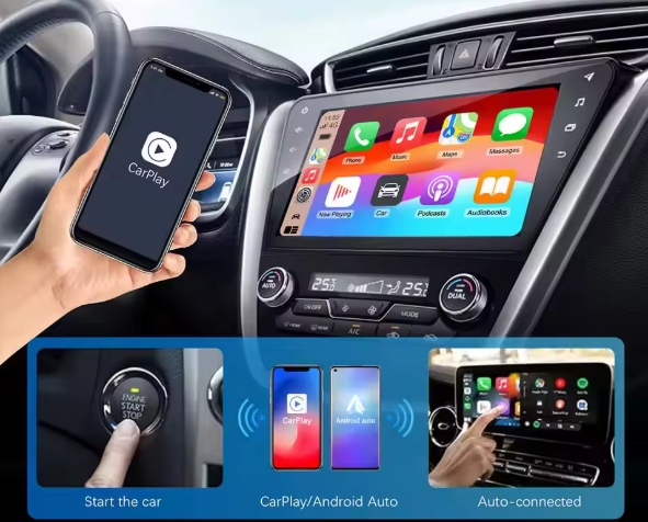 BEZPRZEWODOWY ADAPTER MINI USB / USB-C DO CARPLAY ANDROID AUTO IPHONE