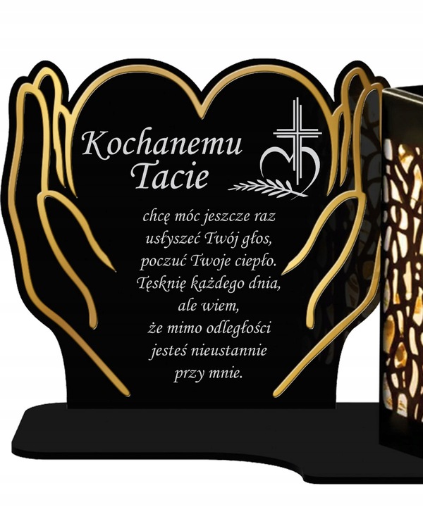 Znicz Solarny XL Premium LED Na Wszystkich Świętych Na Grób Dla Taty