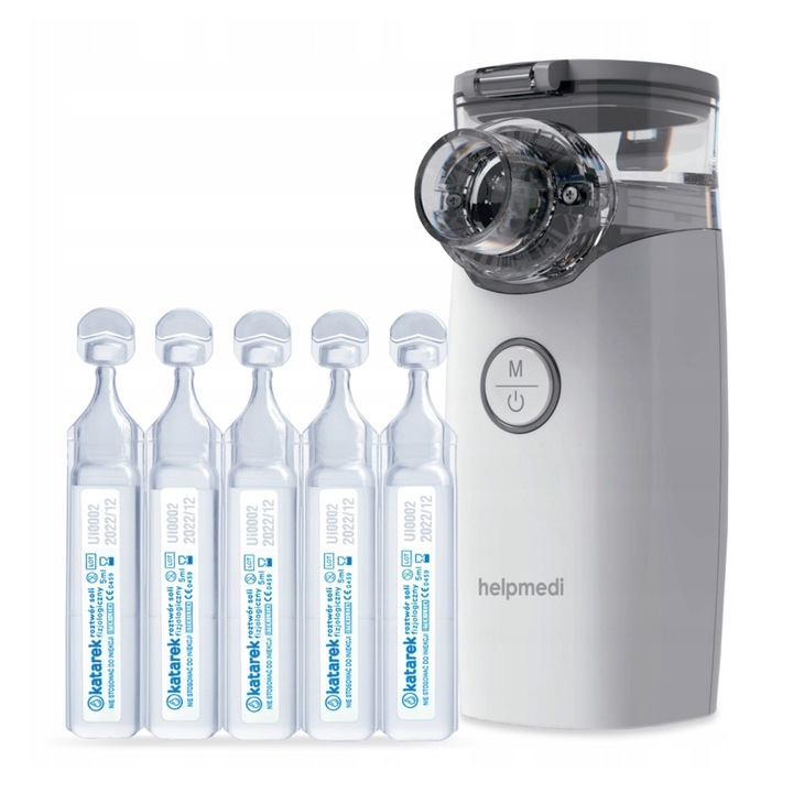NEBUCARE MAX INHALATOR NEBULIZATOR + SÓL KATAREK ZESTAW DO NEBULIZACJI