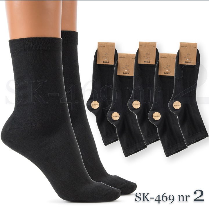 SKARPETY BAMBUSOWE męskie Czarne Antybakteryjne SKARPETKI PREMIUM