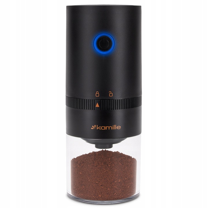 MŁYNEK ELEKTRYCZNY BEZPRZEWODOWY DO MIELENIA KAWY ŻARNOWY na USB