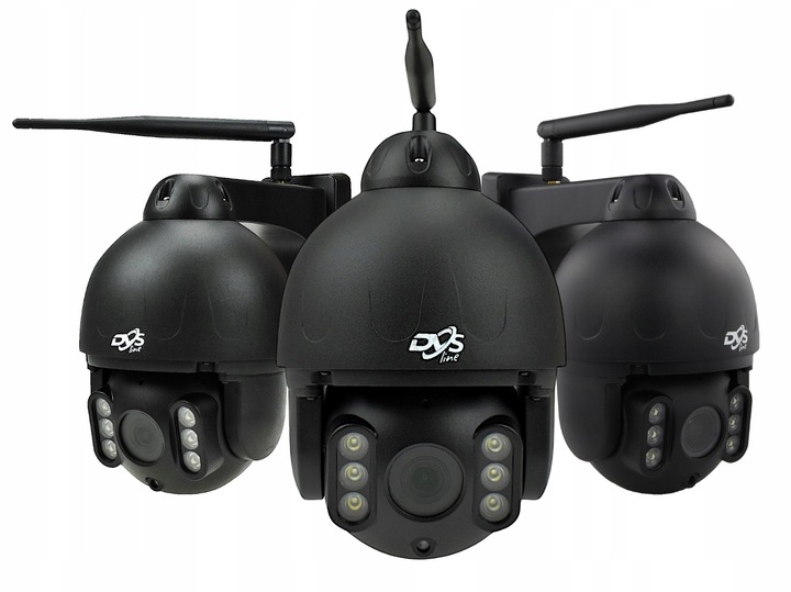 ZESTAW KAMER WIFI OBROTOWE 8Mp 4K MONITORING 4 KAMERY BEZPRZEWODOWE DVS 2TB