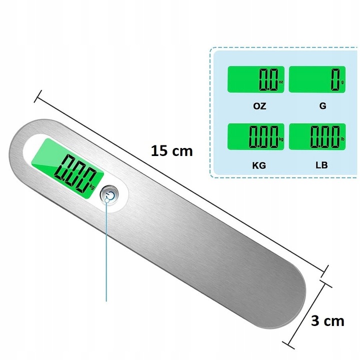 WAGA BAGAŻOWA LOTNICZA TURYSTYCZNA WĘDKARSKA 50KG